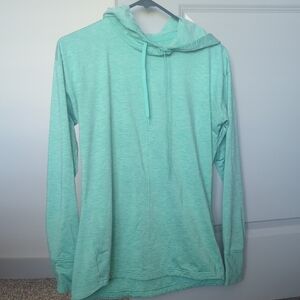 Adidas Light Teal Green Hoodie - Size Small